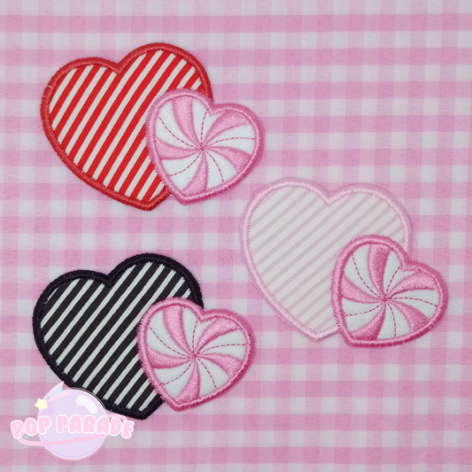 Candy Hearts ♡ Hair Clip