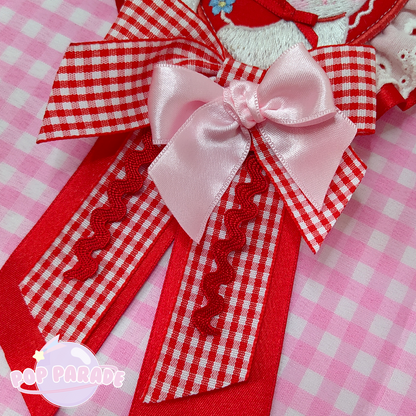 Cat Valentine ♡ Rosette 2Way Brooch (Red)