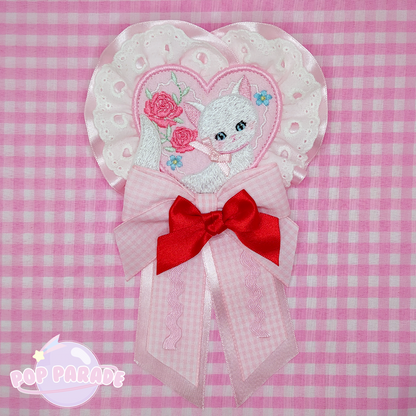 Cat Valentine ♡ Rosette 2Way Brooch (Pink)