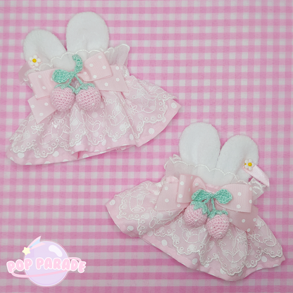 Strawberry Bunny ♡ Wristcuffs (Pink)