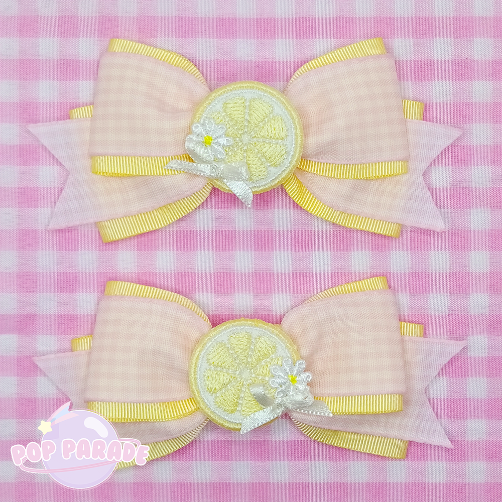 Mini Lemon Slices ♡ Hair Clips