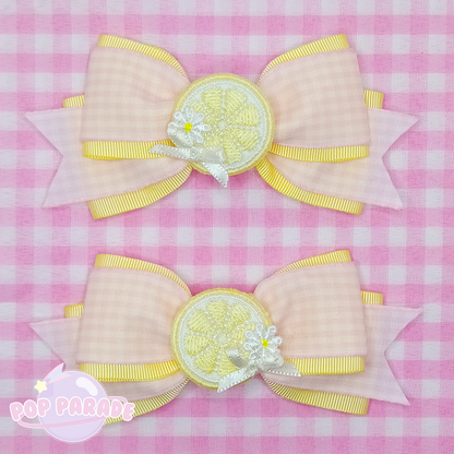 Mini Lemon Slices ♡ Hair Clips