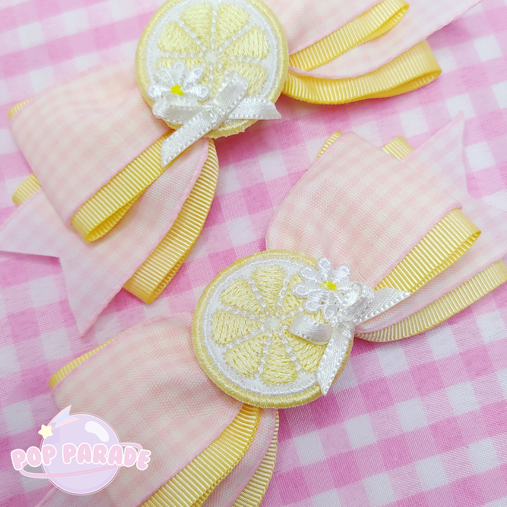 Mini Lemon Slices ♡ Hair Clips
