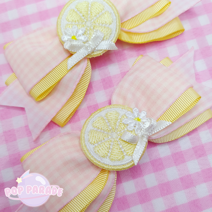 Mini Lemon Slices ♡ Hair Clips