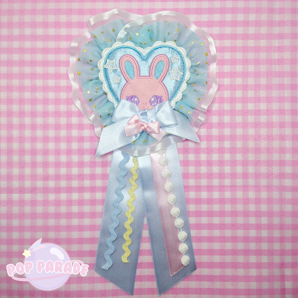 Happy Bunny ♡ Rosette 2Way Brooch (Sax)