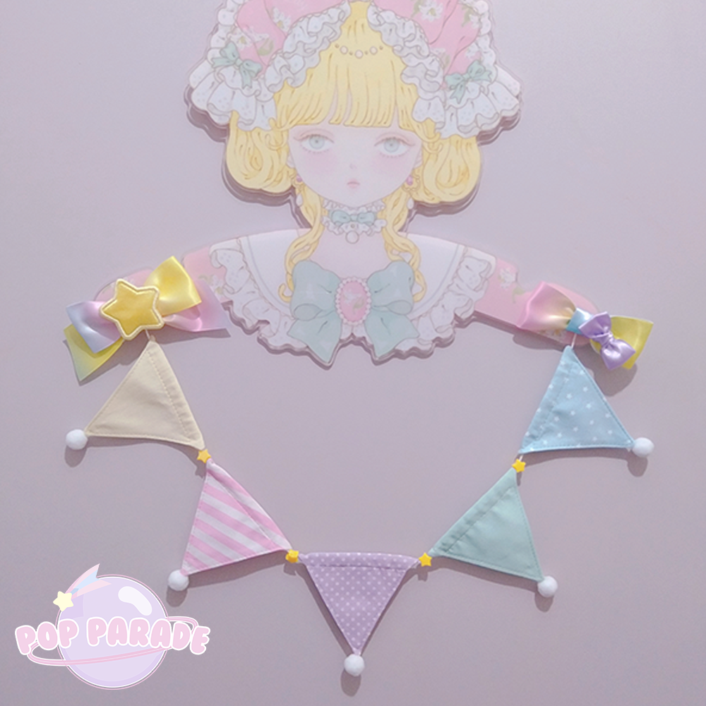 Carnival Garland ♡ Brooch (Pastel Ribbon)