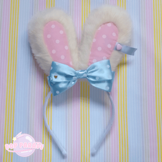 Cute Bunny Ears Headband - Yellow x Pink - ☆ POP PARADE ☆