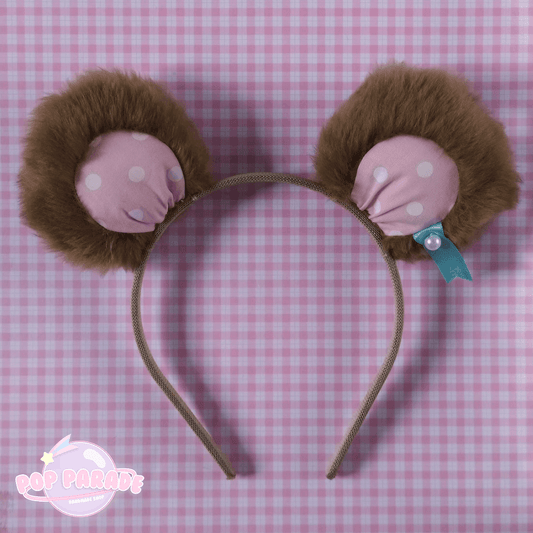 Cute Bear Ears Headband (Brown x Pink) - ☆ POP PARADE ☆