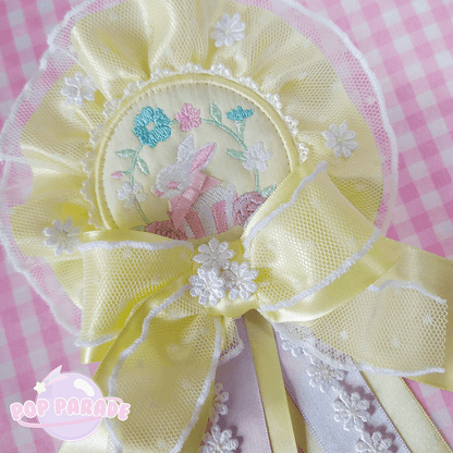 Bunny Tea Party ♡ Rosette 2Way Brooch (Yellow) - ☆ POP PARADE ☆