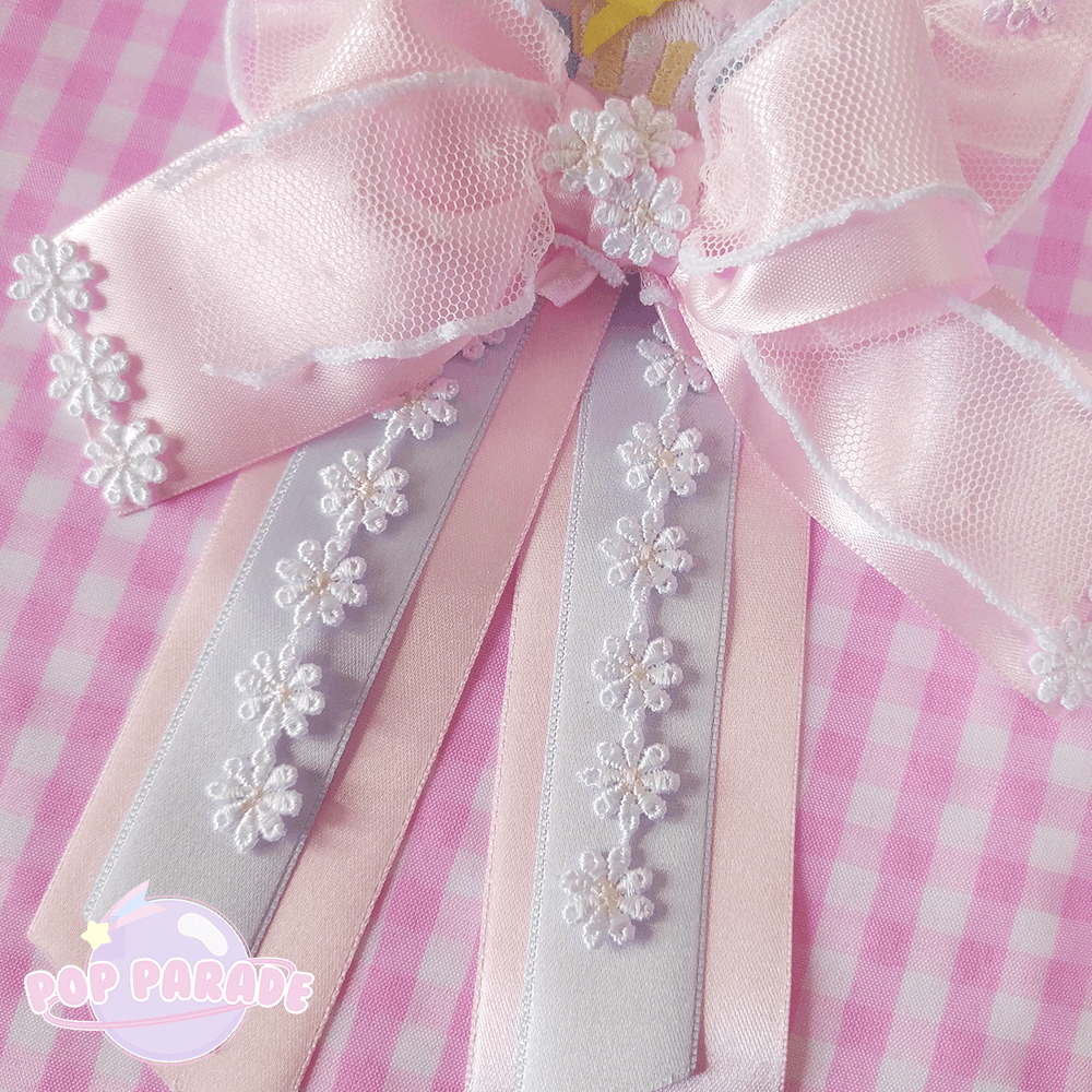 Bunny Tea Party ♡ Rosette 2Way Brooch (Pink) - ☆ POP PARADE ☆