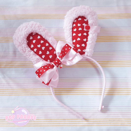 Cute Bunny Ears Headband - Valentine Edition - ☆ POP PARADE ☆