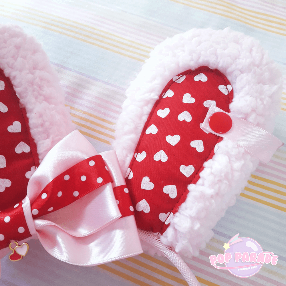 Cute Bunny Ears Headband - Valentine Edition - ☆ POP PARADE ☆