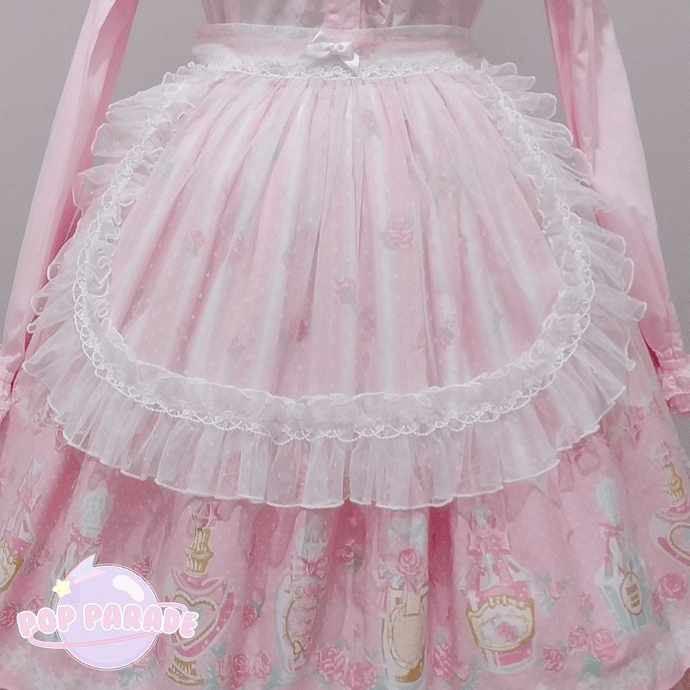 Dot Tulle Apron ♡ White - ☆ POP PARADE ☆