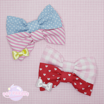 Double Bow ♡ Hair Clip - ☆ POP PARADE ☆