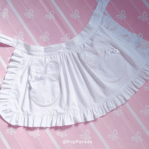 Bunny Pocket Apron ♡ White - ☆ POP PARADE ☆