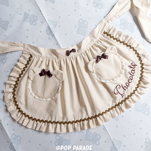 Chocolate Bear Pocket ♡ Apron - ☆ POP PARADE ☆