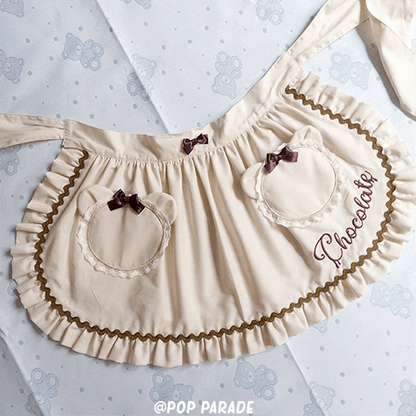 Chocolate Bear Pocket ♡ Apron - ☆ POP PARADE ☆