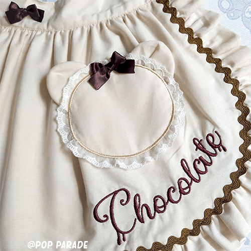 Chocolate Bear Pocket ♡ Apron - ☆ POP PARADE ☆