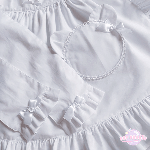 Bear Pocket Apron ♡ White - ☆ POP PARADE ☆