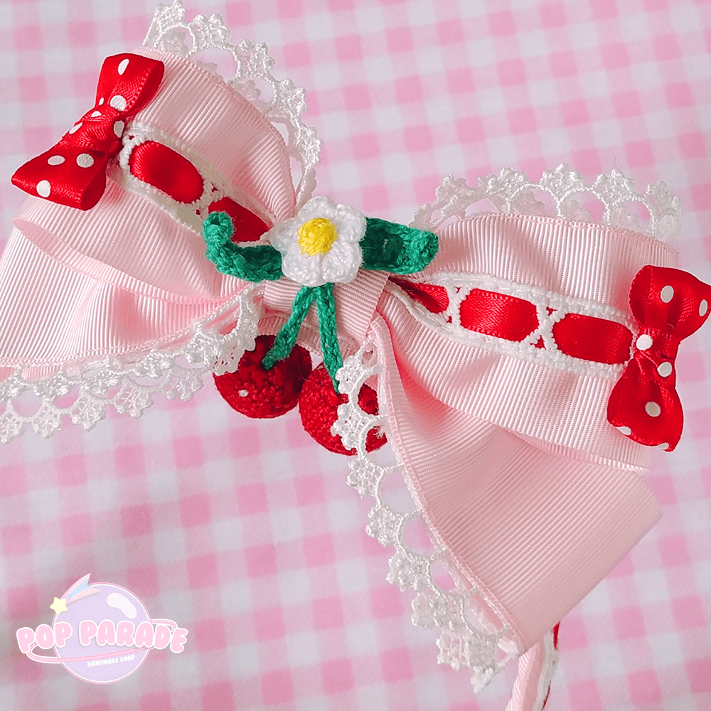 Lovely Strawberry Crochet ♡ Headband - ☆ POP PARADE ☆