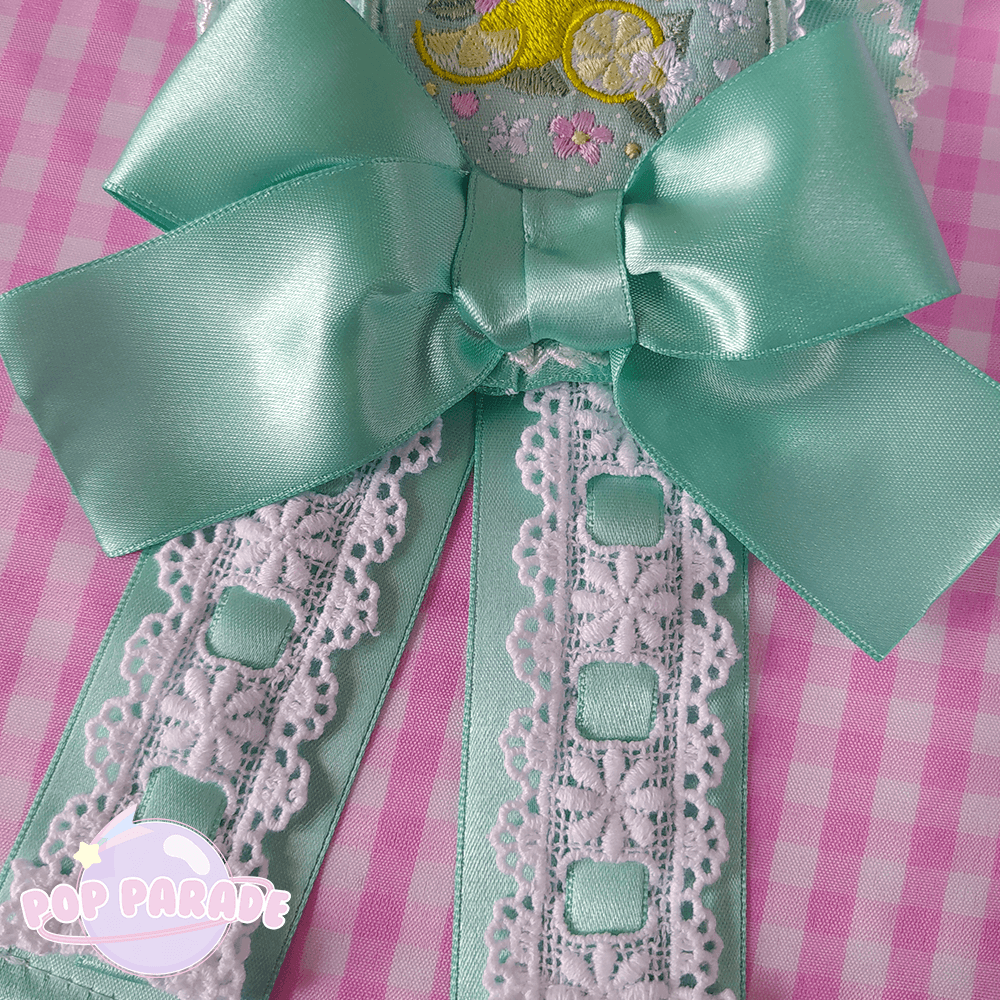 Fresh Lemon ♡ Rosette 2Way Brooch (Mint) - ☆ POP PARADE ☆