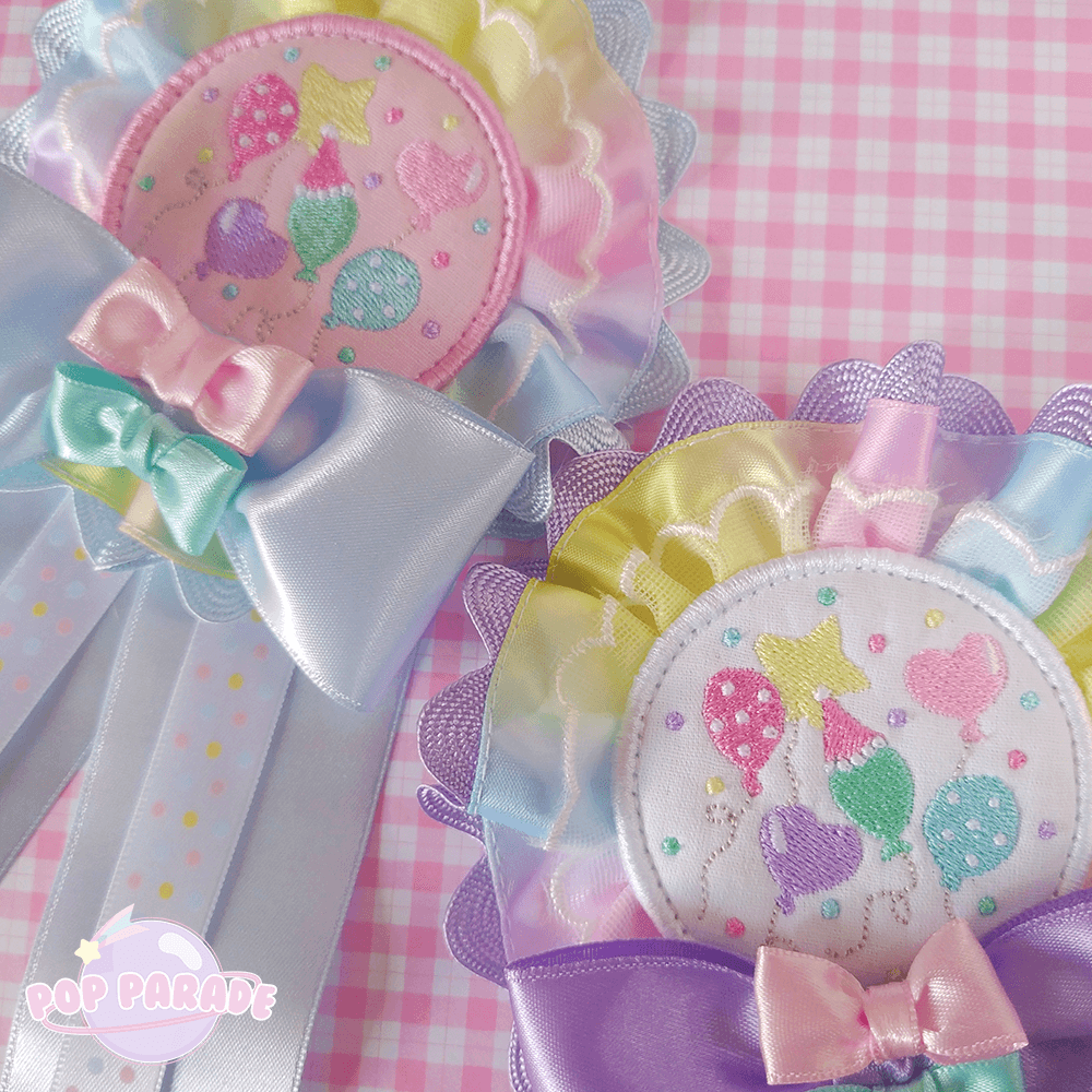 Happy Balloon ♡ Rosette 2Way Brooch (Pink) - ☆ POP PARADE ☆