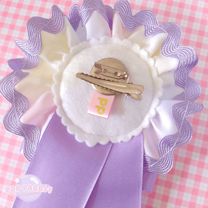 Happy Balloon ♡ Rosette 2Way Brooch (White) - ☆ POP PARADE ☆