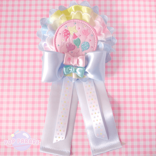 Happy Balloon ♡ Rosette 2Way Brooch (Pink) - ☆ POP PARADE ☆