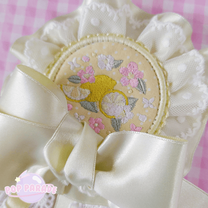 Fresh Lemon ♡ Rosette 2Way Brooch (Yellow) - ☆ POP PARADE ☆