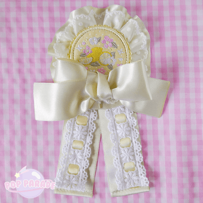 Fresh Lemon ♡ Rosette 2Way Brooch (Yellow) - ☆ POP PARADE ☆