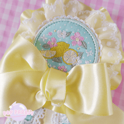 Fresh Lemon ♡ Rosette 2Way Brooch (Mint) - ☆ POP PARADE ☆