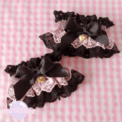 BonBon ♡ Wristcuffs (Pink x Black) - ☆ POP PARADE ☆