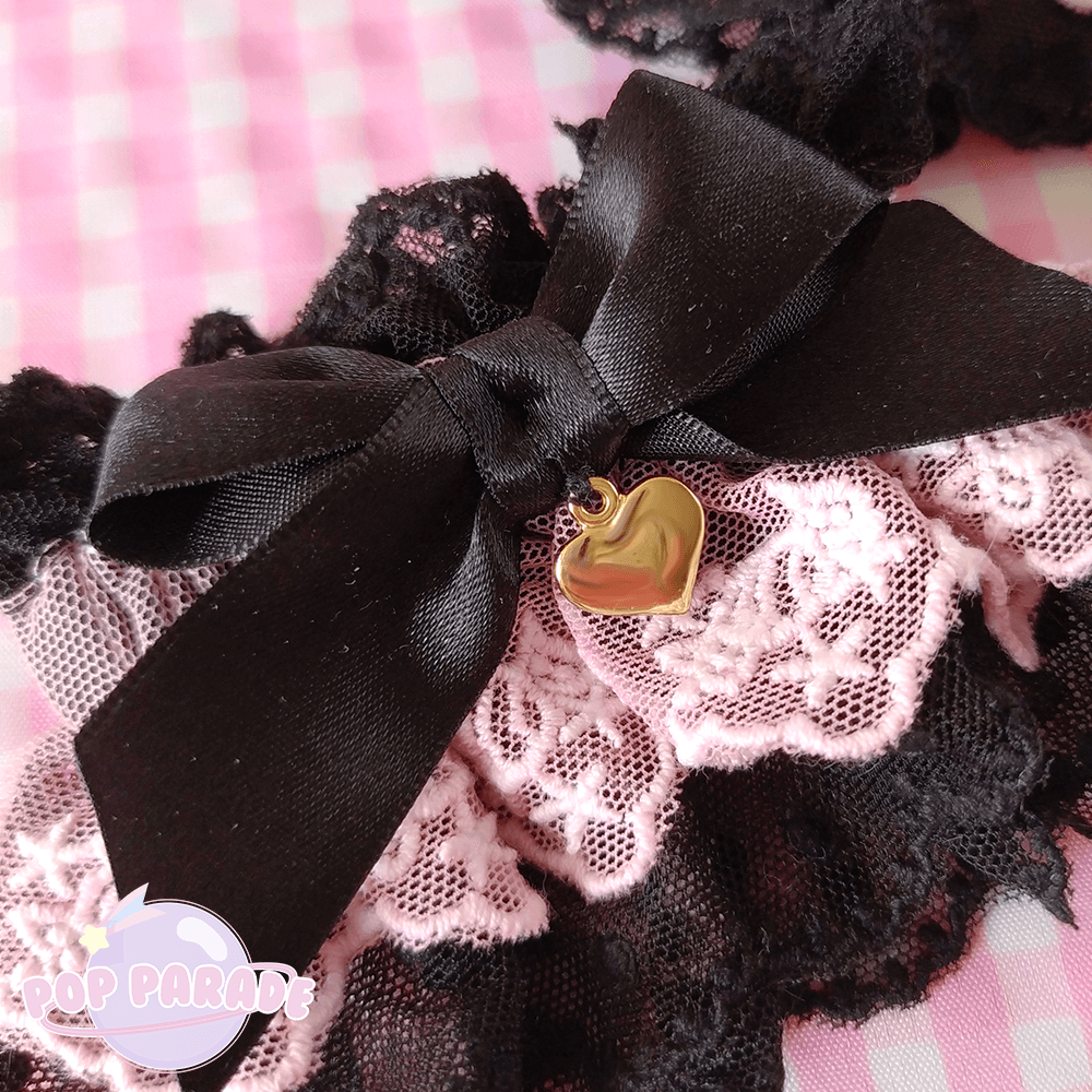 BonBon ♡ Wristcuffs (Pink x Black) - ☆ POP PARADE ☆