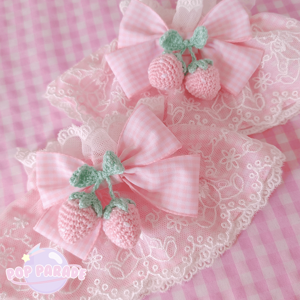 Berry Bunny ♡ Wristcuffs (Pink) - ☆ POP PARADE ☆