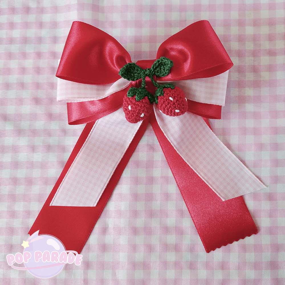 Ribbon Berry ♡ Hair Clip (Red) - ☆ POP PARADE ☆