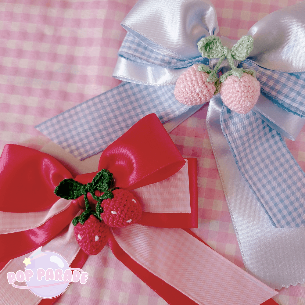 Ribbon Berry ♡ Hair Clip (Red) - ☆ POP PARADE ☆