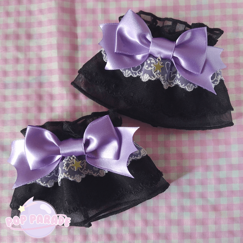 Trick Candy  ♡ Wristcuffs (Black x Purple) - ☆ POP PARADE ☆