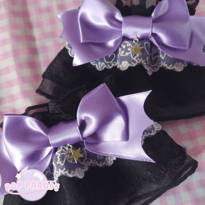 Trick Candy  ♡ Wristcuffs (Black x Purple) - ☆ POP PARADE ☆