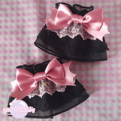 Trick Candy  ♡ Wristcuffs (Black x Pink) - ☆ POP PARADE ☆