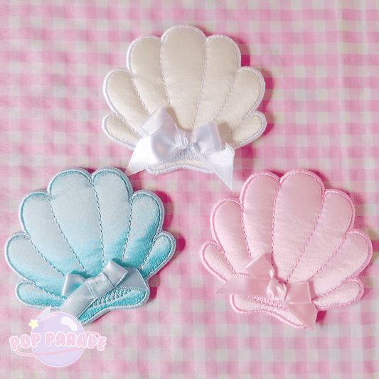 SeaShell ♡ Hair Clip (Satin) - ☆ POP PARADE ☆