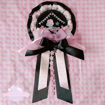 Sugary Pony ♡ Rosette 2Way Brooch (Black) - ☆ POP PARADE ☆