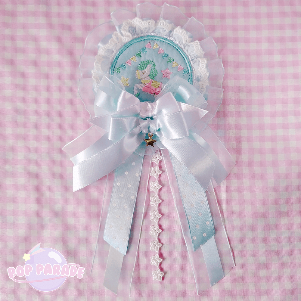 Sugary Pony ♡ Rosette 2Way Brooch (Sax) - ☆ POP PARADE ☆