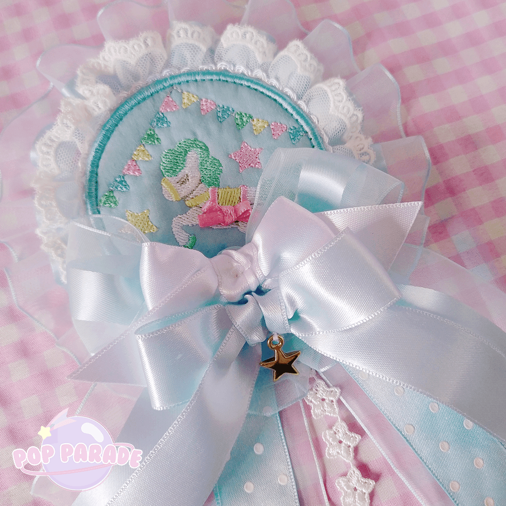 Sugary Pony ♡ Rosette 2Way Brooch (Sax) - ☆ POP PARADE ☆