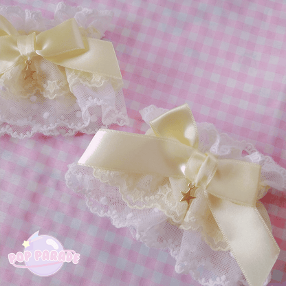 Dream Star ♡ Wristcuffs (Yellow x White) - ☆ POP PARADE ☆