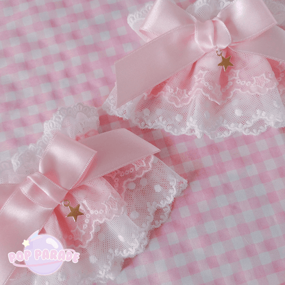 Dream Star ♡ Wristcuffs (Pink x White) - ☆ POP PARADE ☆