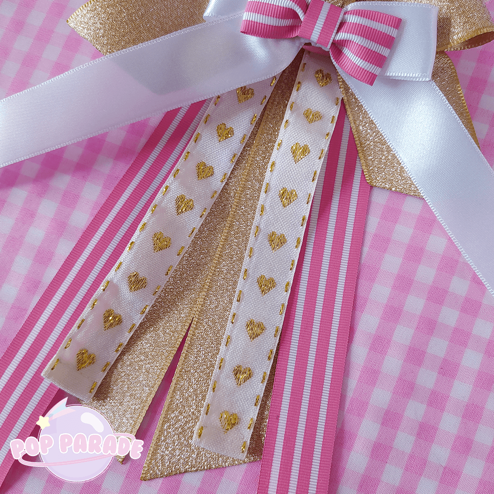 Valentine Heart ♡ Rosette 2Way Brooch (Pink) - ☆ POP PARADE ☆