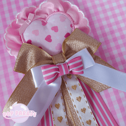 Valentine Heart ♡ Rosette 2Way Brooch (Pink) - ☆ POP PARADE ☆