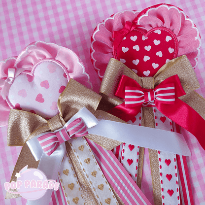 Valentine Heart ♡ Rosette 2Way Brooch (Pink) - ☆ POP PARADE ☆