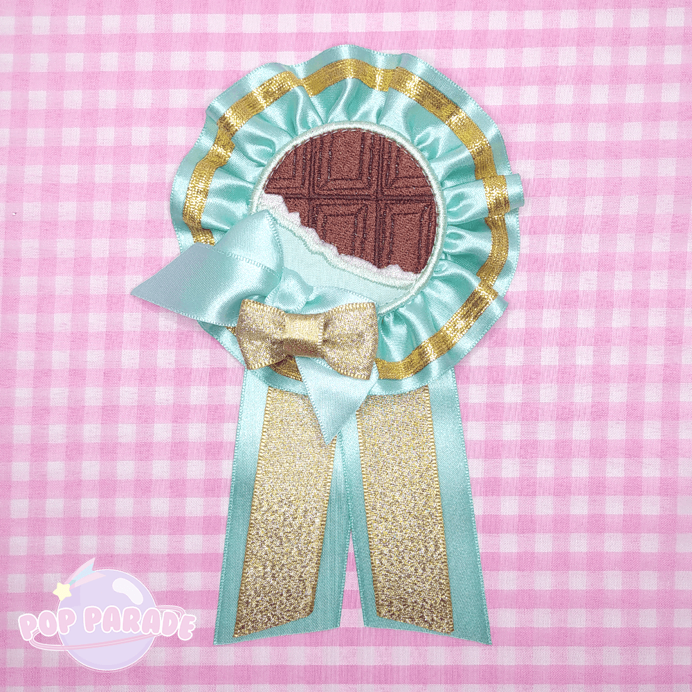 Chocolate Bar ♡ Rosette 2Way Brooch  (Mint) - ☆ POP PARADE ☆