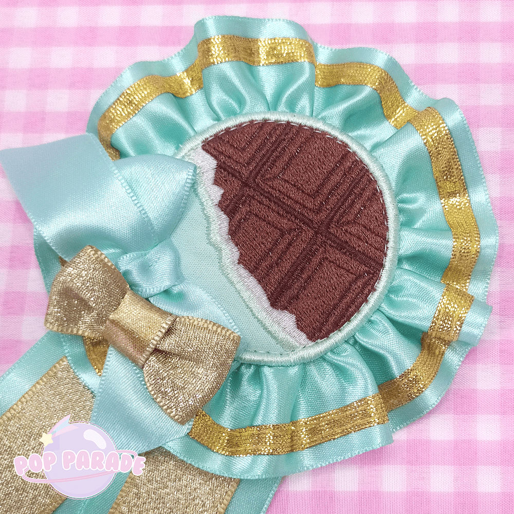 Chocolate Bar ♡ Rosette 2Way Brooch  (Mint) - ☆ POP PARADE ☆